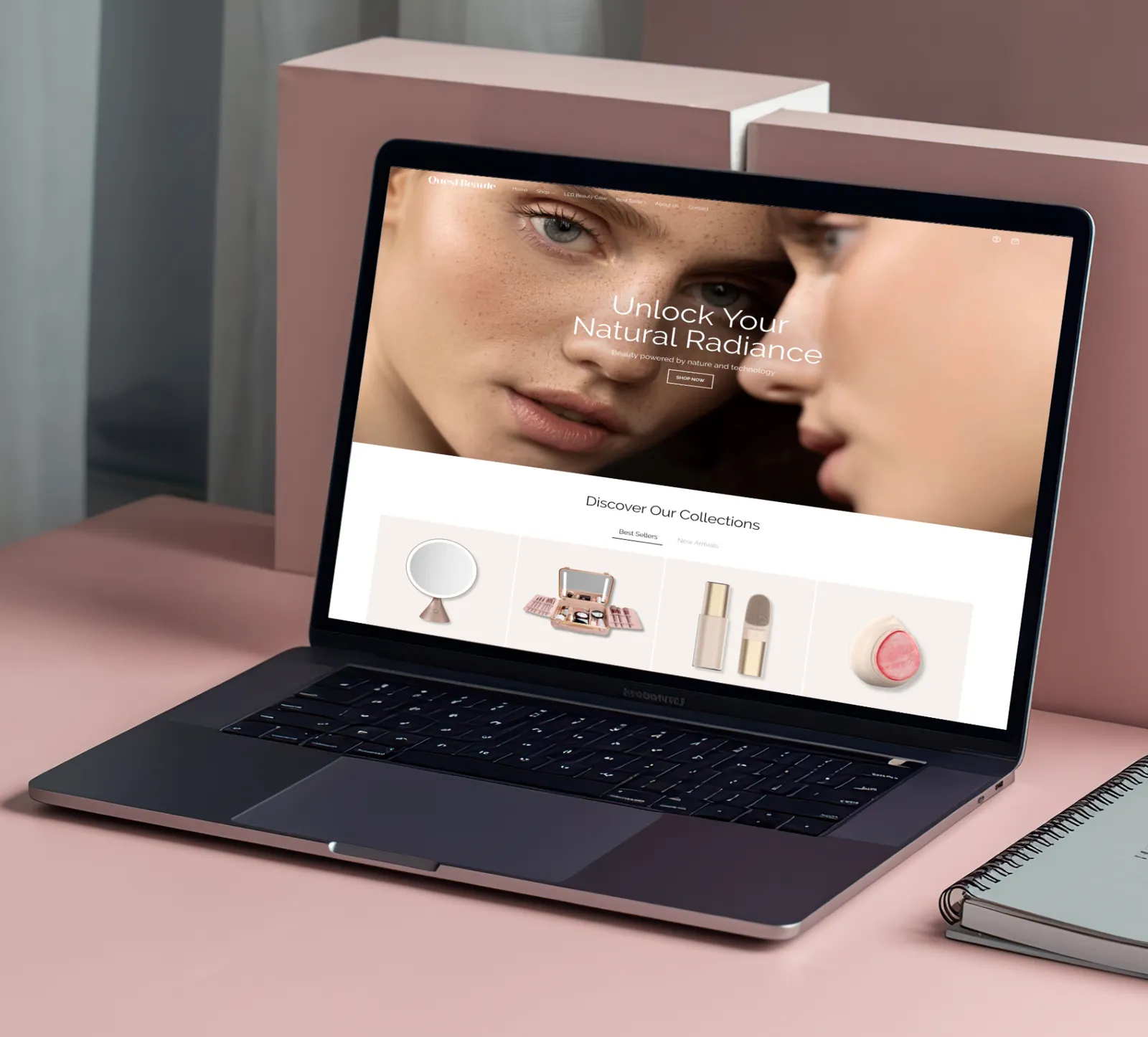 Quest Beaute Shopify storefront design