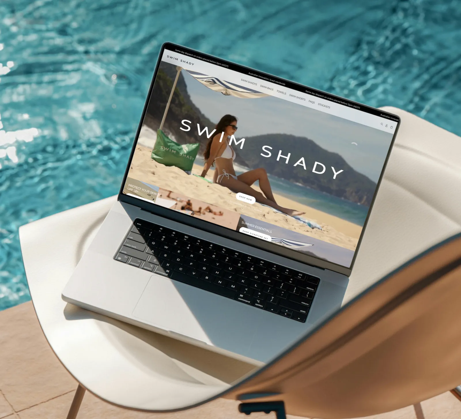 Swim Shady Shopify storefront design