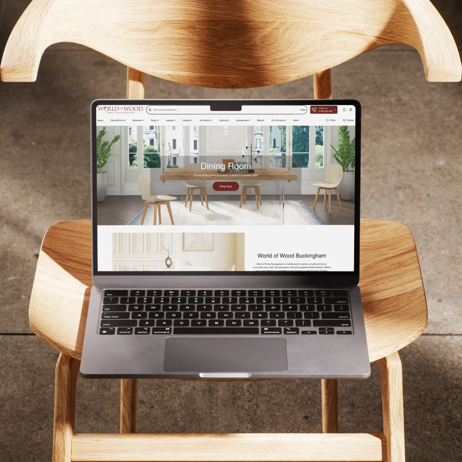 World of Wood Shopify storefront design